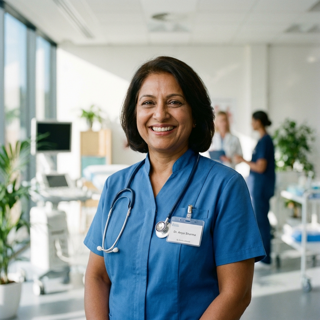 Happy healthcare professional